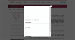 Desktop Screenshot of lifesaverapp.com