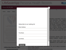 Tablet Screenshot of lifesaverapp.com